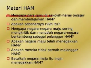 materi ham