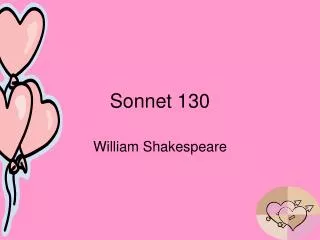 Sonnet 130