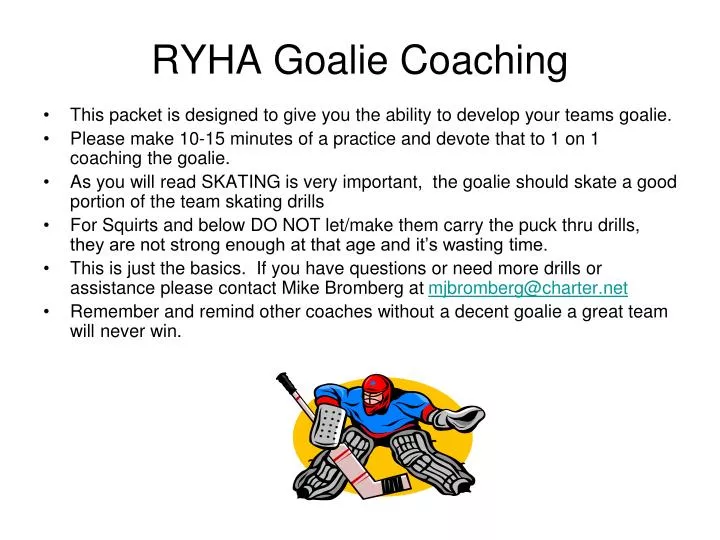 ryha goalie coaching