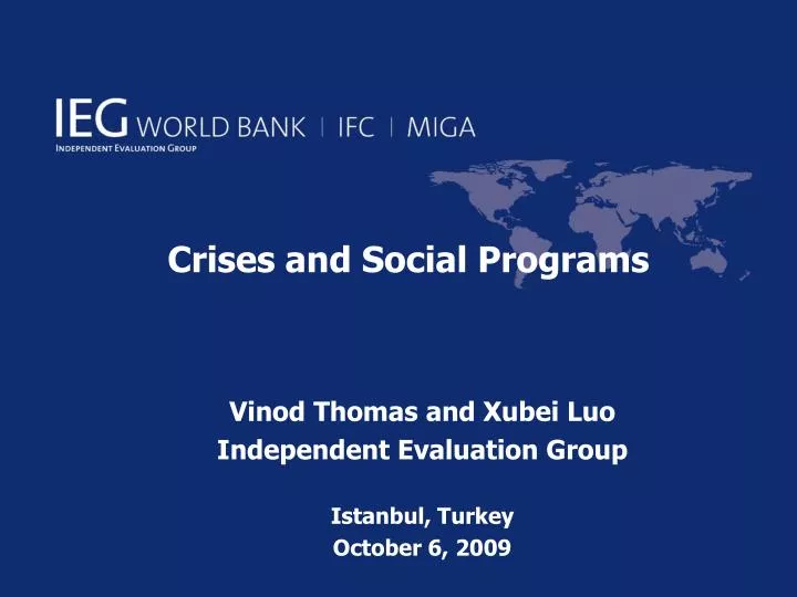 crises and social programs
