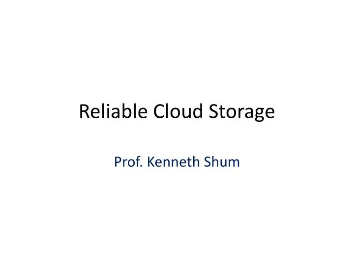 reliable cloud storage