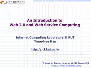 An Introduction to Web 2.0 and Web Service Computing