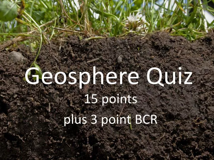 geosphere quiz