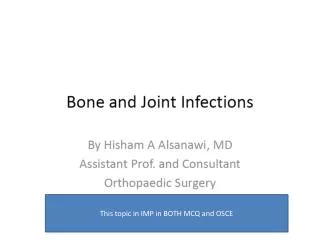 This topic in IMP in BOTH MCQ and OSCE