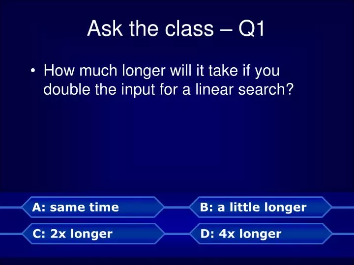 ask the class q1