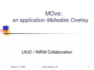 MOve: an application- M alleable Ove rlay