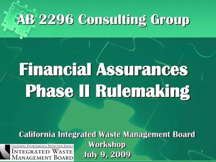 california integrated waste management board workshop july 9 2009