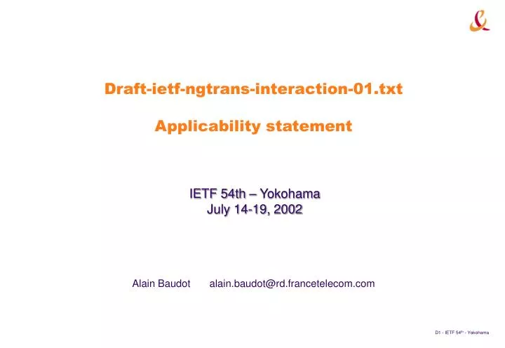 draft ietf ngtrans interaction 01 txt applicability statement