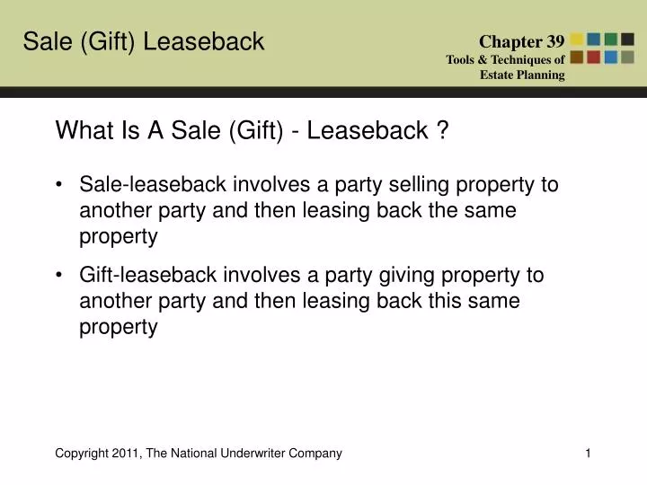 what is a sale gift leaseback