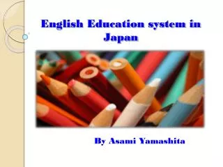 English Education system in Japan