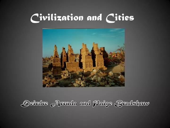 civilization and cities