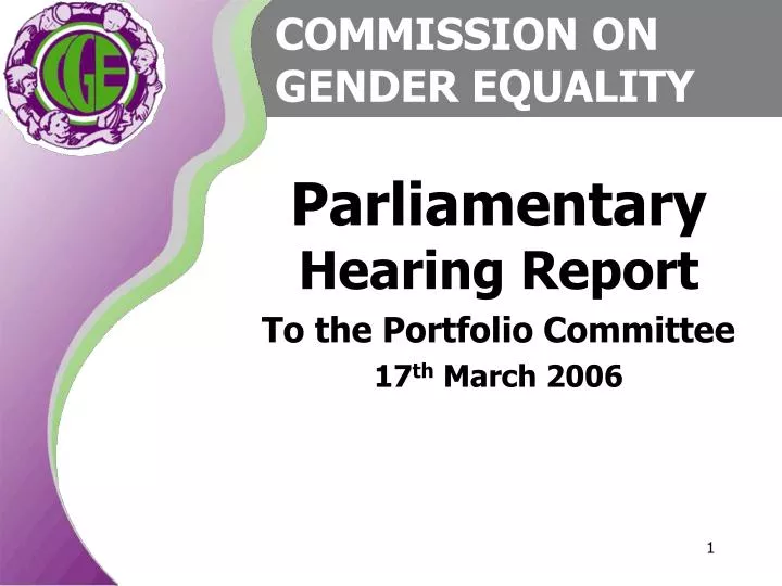 commission on gender equality