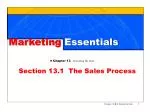 Section 13.1 The Sales Process - slide 1