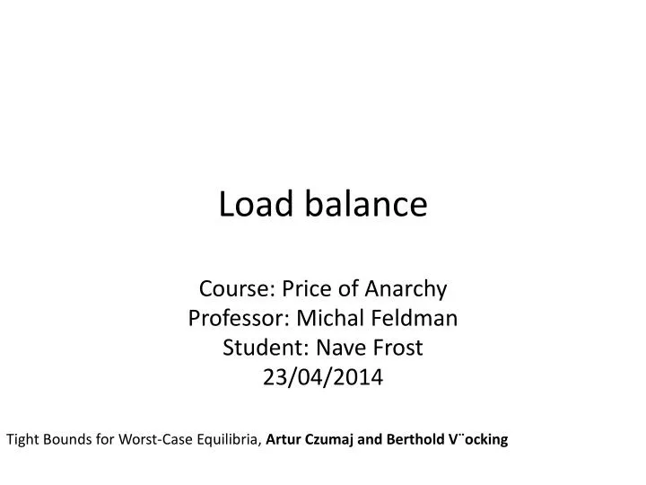 load balance