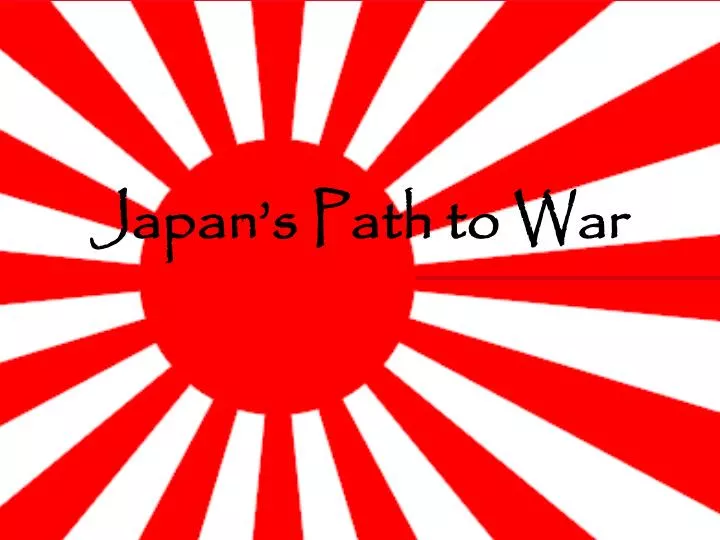 japan s path to war