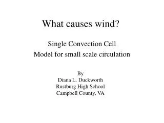 What causes wind?