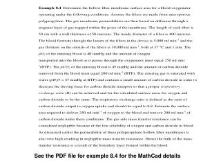 See the PDF file for example 8.4 for the MathCad details