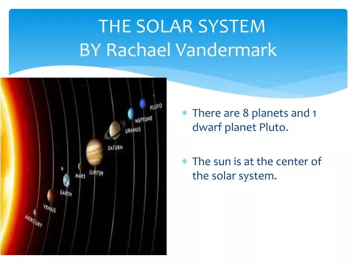 the solar system by rachael vandermark