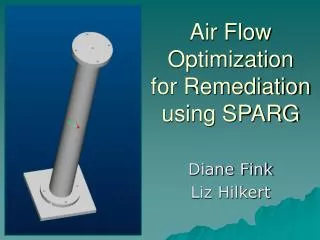 air flow optimization for remediation using sparg