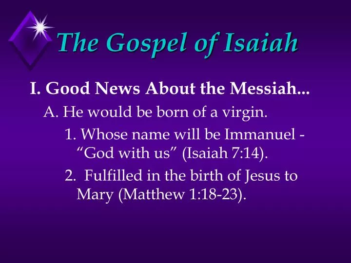 the gospel of isaiah