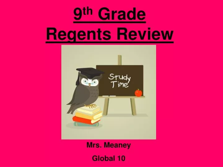 9 th grade regents review