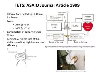 TETS: ASAIO Journal Article 1999