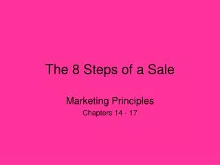 The 8 Steps of a Sale