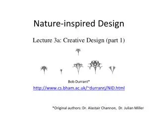 Nature-inspired Design