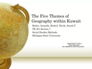 The Five Themes of Geography within Kuwait