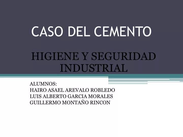 caso del cemento