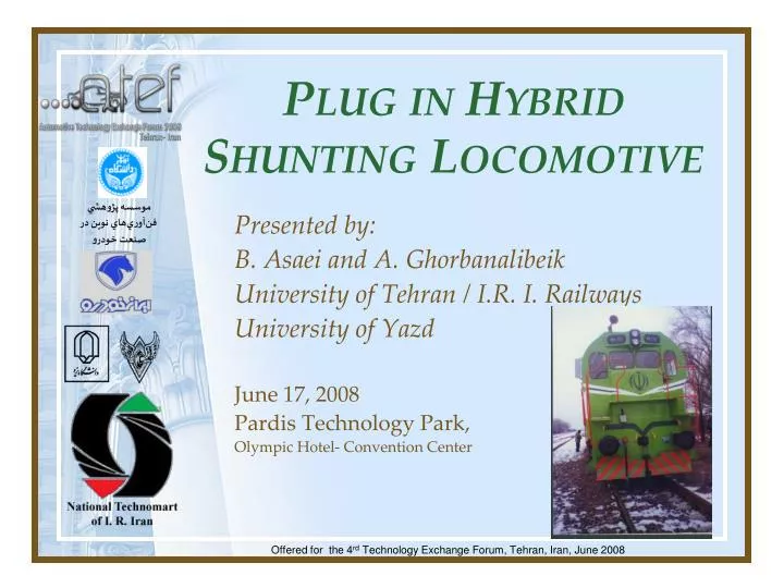plug in hybrid shunting locomotive