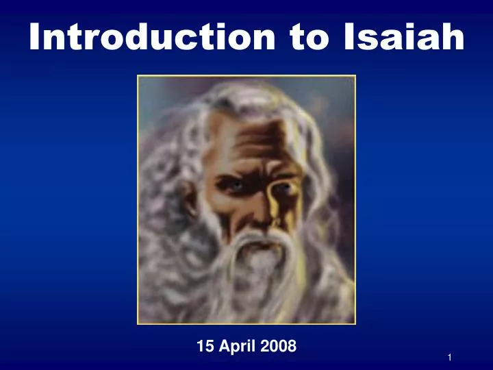 introduction to isaiah