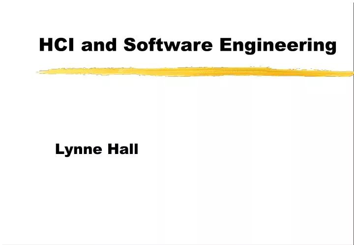 hci and software engineering