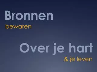 bronnen