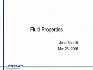 Fluid Properties