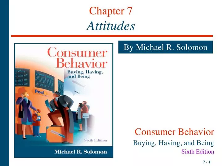 chapter 7 attitudes