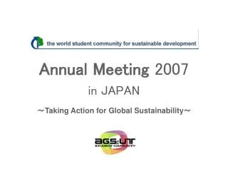 Annual Meeting 2007 in JAPAN