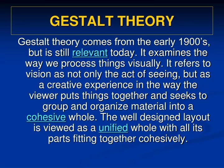 gestalt theory