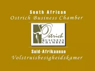 Structure: SA Ostrich Industry