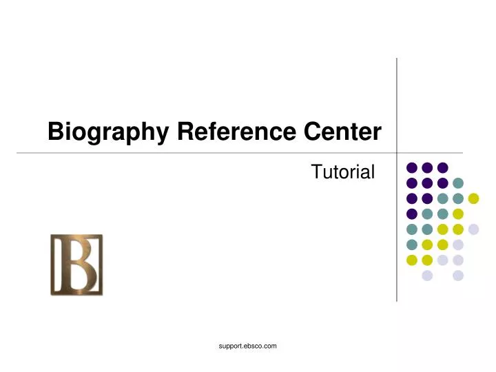 biography reference center