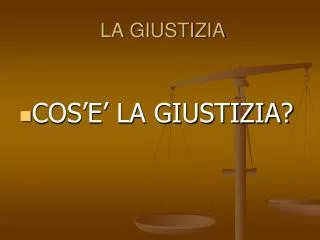 la giustizia