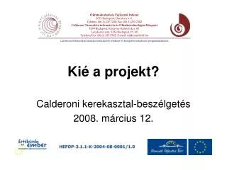 ki a projekt