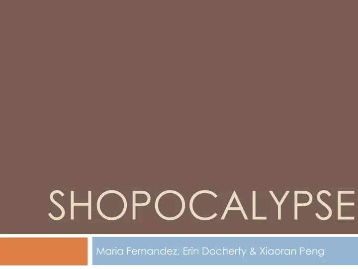 shopocalypse