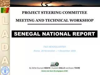 PROJECT STEERING COMMITTEE MEETING AND TECHNICAL WORKSHOP