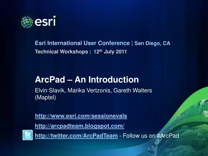 arcpad an introduction