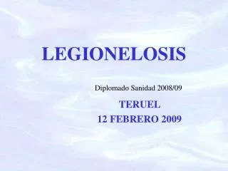 legionelosis