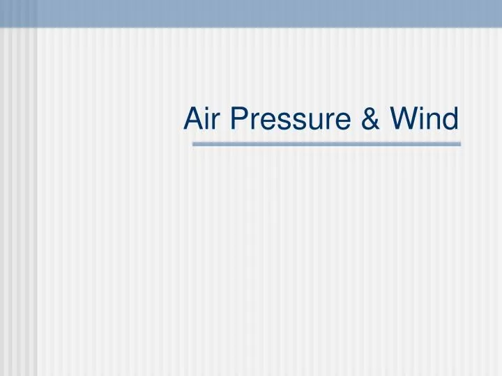 air pressure wind