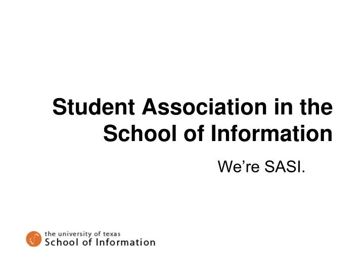 student association in the school of information