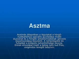 asztma