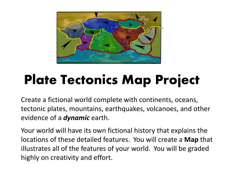 plate tectonics map project
